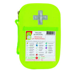Trousse secours fluo V&Eacute;HICULE 2/4 PERSONNES Le Lamentin - Martinique